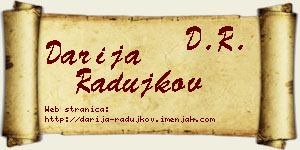 Darija Radujkov vizit kartica